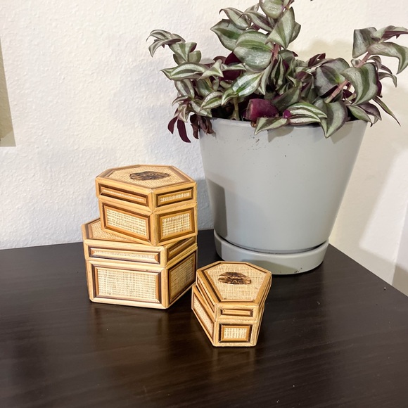 Vintage Other - Vintage mini trinket box set